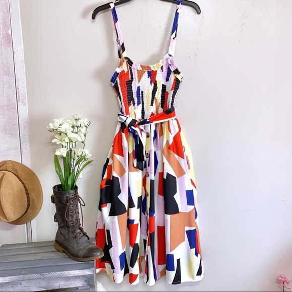 Sleeveless Fit & Flare Midi Dress | Boutique - Picture 5 of 8